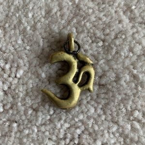Vintage Om Pendant (Brass, Mixed Metals)